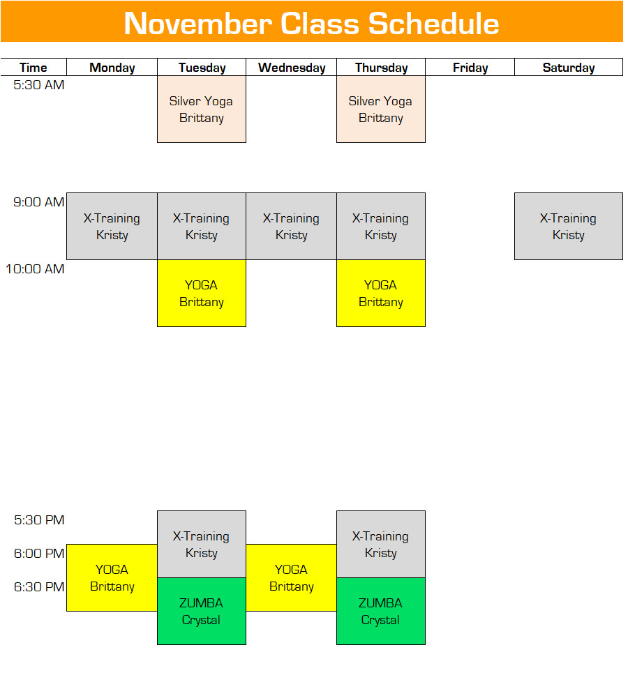 Class Schedule